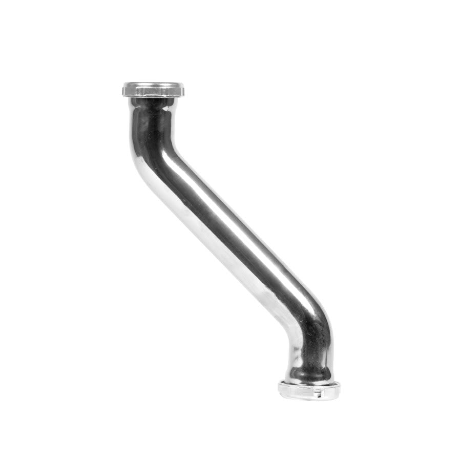 45 deg Tubular Double Offset, 1-1/2 in, 22 ga, Chrome