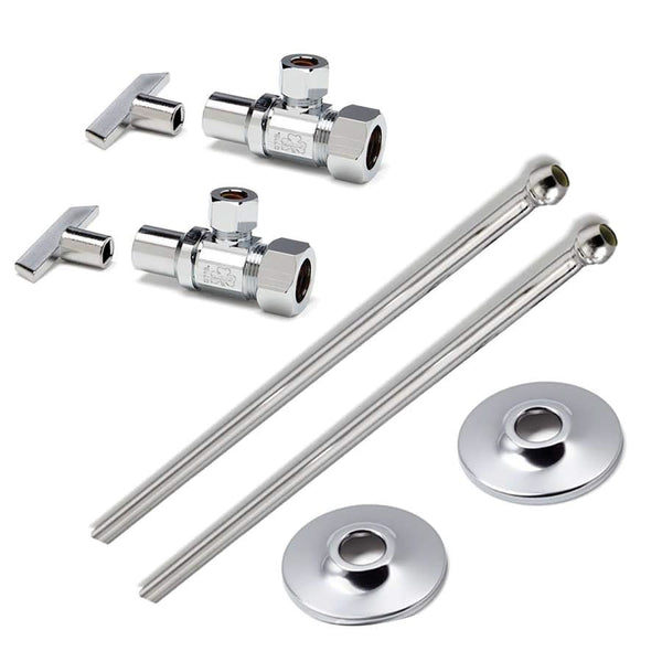 Lavatory Supply Kit, Polished Chrome