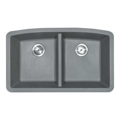Grey Quartz Double Bowl 50/50-3219