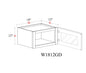 Wall Cabinet - 18"W x 12"H x 12"D Glass Door Only