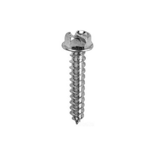Drywall Screw, #8, 1/2 in L, Hex/Slotted Drive, Zinc Plated