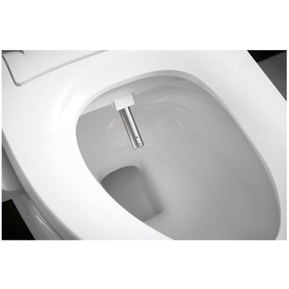 PureWash E525 Elongated Bidet Seat with Continuously Heated Water, Automatically UV Light Self-Cleaning Stainless Steel Wand, Front and Rear Wash Modes, Adjustable Water Temperature and Pressure, Quiet-Close, and Quick-Release Technologies