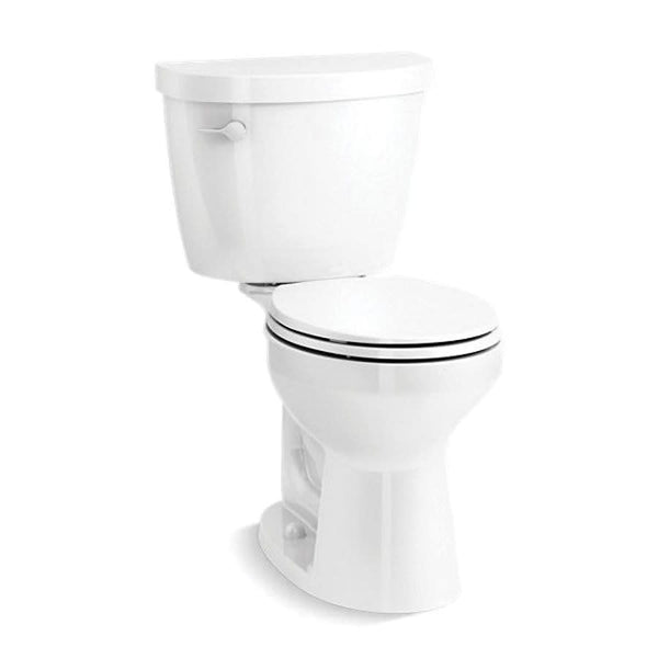 Cimarron® Toilet Bowl, Floor Mount, 12 in Rough, Round, White