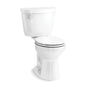 Cimarron® Toilet Bowl, Floor Mount, 12 in Rough, Round, White