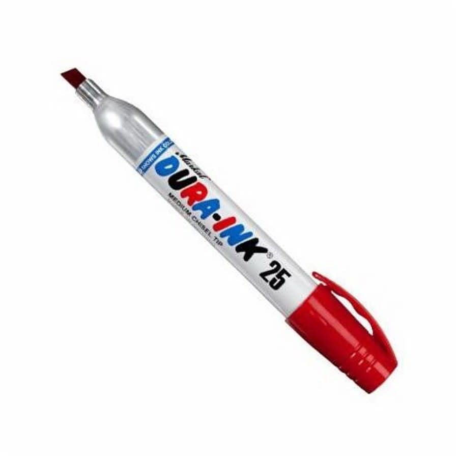 Dura-Ink® 25 Marker, Chisel Tip, Red