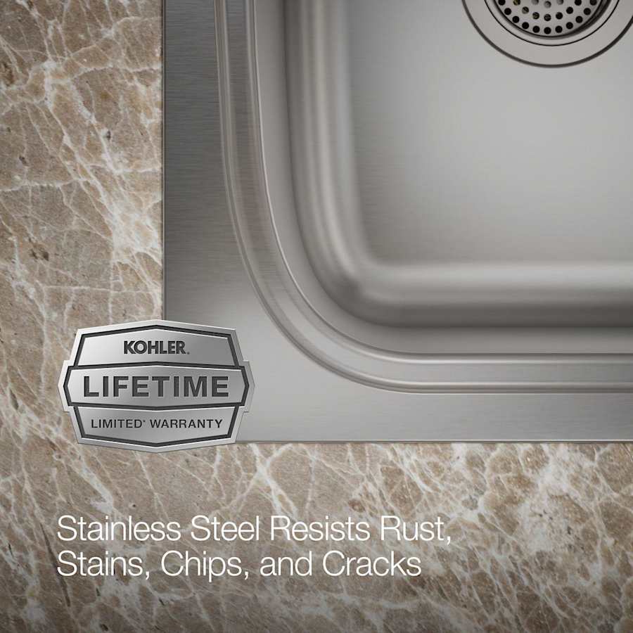 Verse 33" Double Basin Drop-In or Undermount Stainless Steel Kitchen Sink with SilentShield