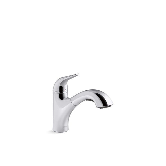 Jolt Kitchen Faucet, Deck Mount, ADA, 1 Lever Handle, 1-Hole, Polished Chrome