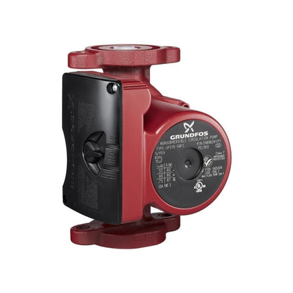 UPS 3-Speed Inline Pump, 1/25 hp, 120 VAC, 1 ph, ODP, Cast Iron