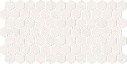 Keystones Arctic White Hexagon 1X1 Matte
