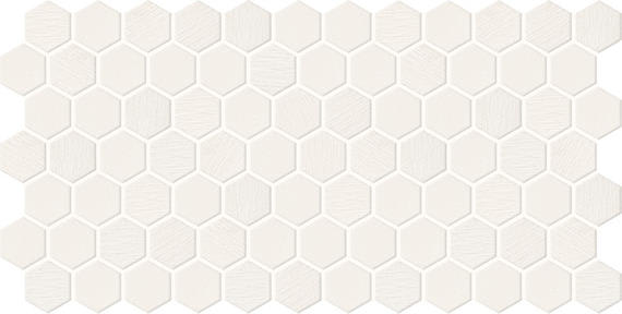 Keystones Arctic White Hexagon 2X2 Matte