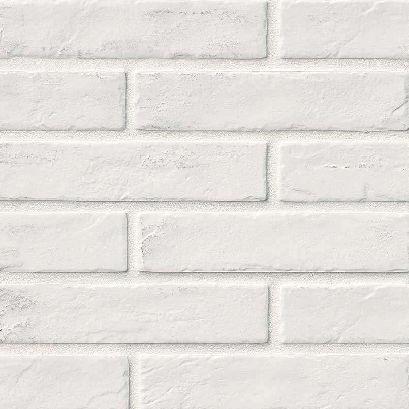 Brickstone White Porcelain Tile 2x10