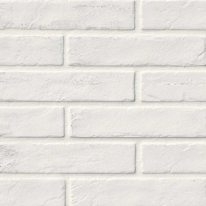 Brickstone White Porcelain Tile 2x10