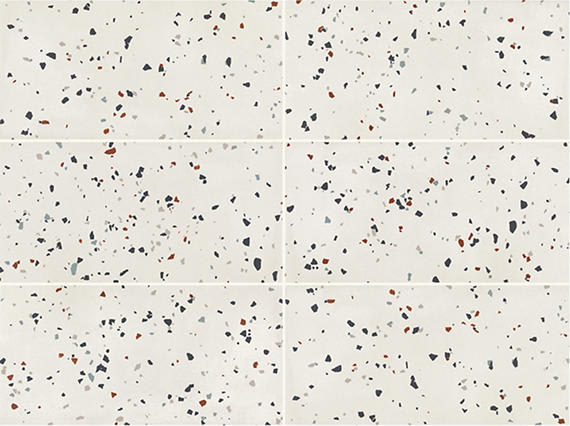 Color Story Floor Designer White Speckle Square 12X12 Matte