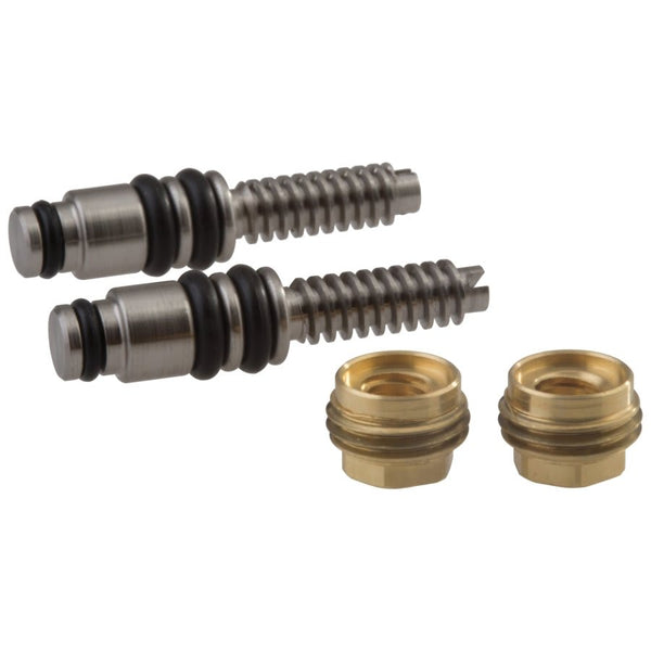 Stem Assembly With O-Rings and Nuts, Stainless Steel, Polished Chrome