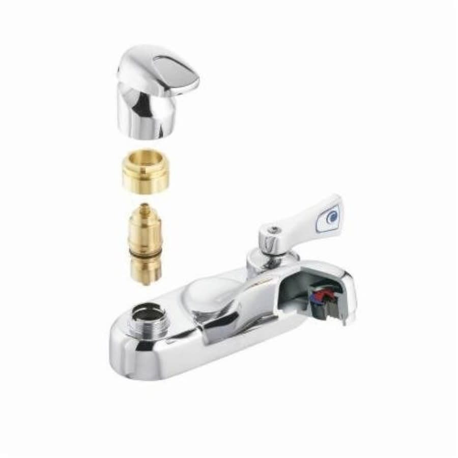 M-PRESS™ Metering Lavatory Faucet, ADA, 2 Handle, 2-Hole, 0.5 gpm, Polished Chrome
