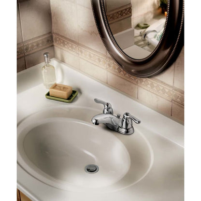 Double Handle Centerset Bathroom Faucet from the Chateau Collection (Valve Included)