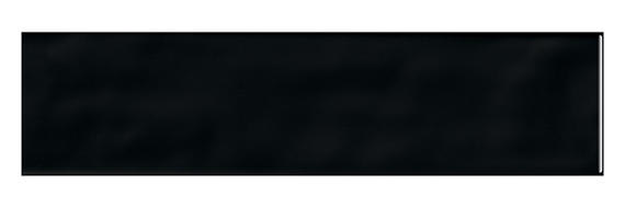 Stagecraft Black Rectangle, Undulated 3X12 Glossy