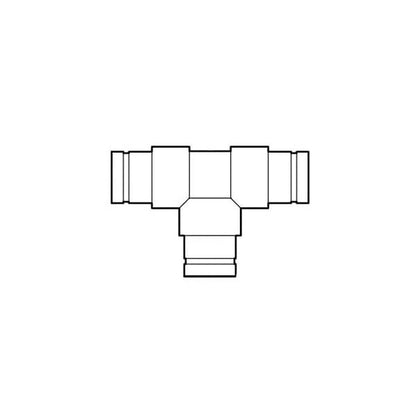 Tee, 2 in, Groove, CPVC, SCH 80/XH