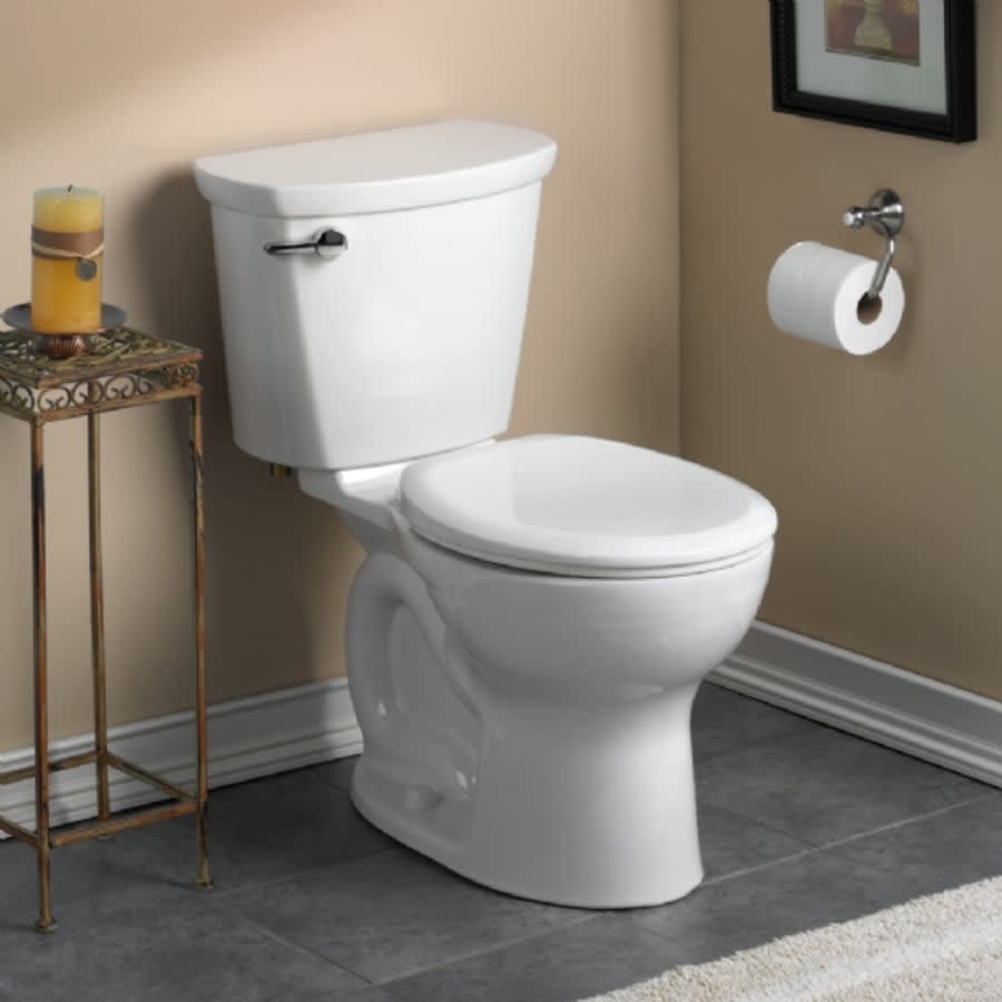 Cadet Pro 1.28 GPF Round-Front Toilet Bowl Only with EverClean Surface and PowerWash Rim