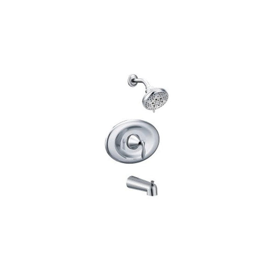 Eva™ Pressure Balanced Tub & Shower Trim, ADA, Polished Chrome