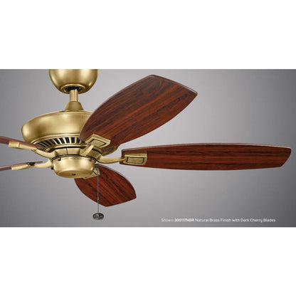 Canfield 52" 5 Blade Indoor Ceiling Fan with Blades, Downrod and Pull Chain