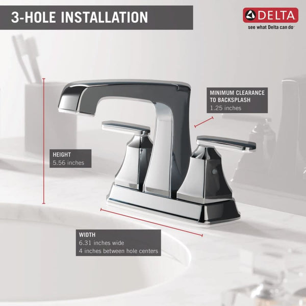 Ashlyn 1.2 GPM Centerset Bathroom Faucet with Metal Drain Assembly