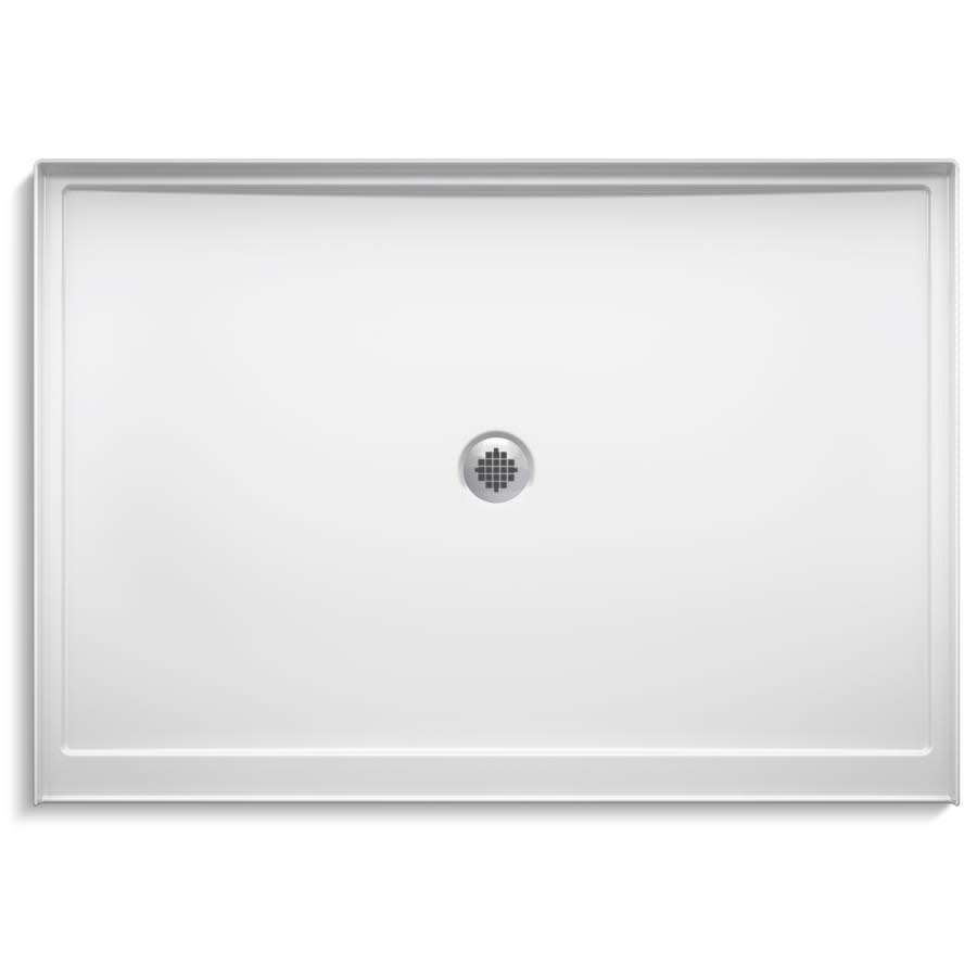 Rely 60" x 42" Shower Base with Single Threshold and 3-1/4" Center Drain