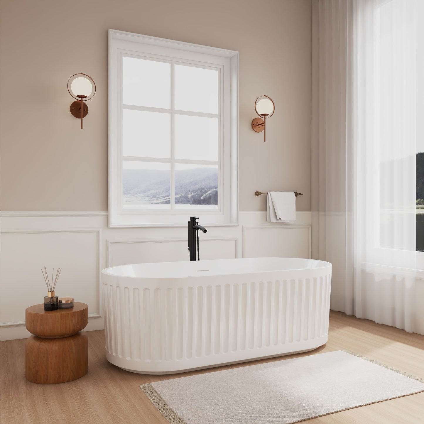 Carmela Freestanding Bathtub - 67W x 23H x 31.5D