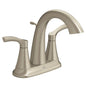 Ash Centerset Lavatory Faucet, ADA, 2 Handle, 3-Hole, 1.2 gpm, Brushed Nickel