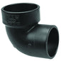 DWV Street Vent 90 deg Elbow, 2 in, Spigot x Hub, ABS