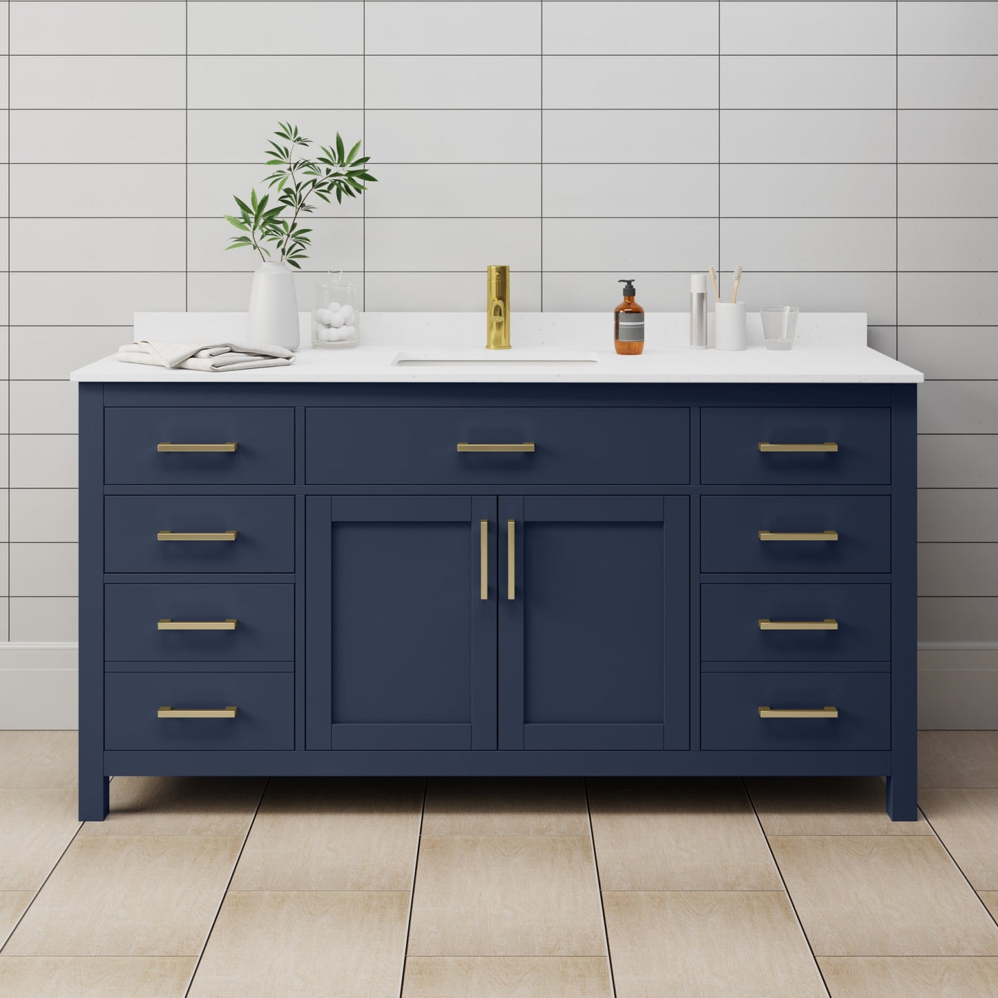 Beckett Single Bathroom Vanity - 66W x 35H x 22D