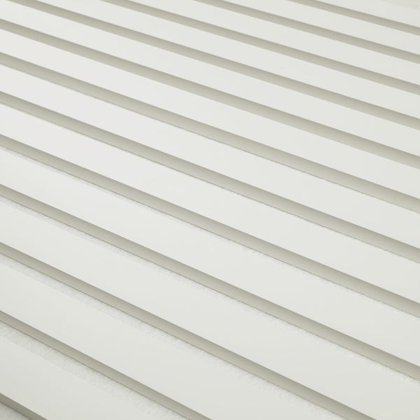 ACOUSTIC WOOD SLAT PANEL WHITE 9.5X94.5