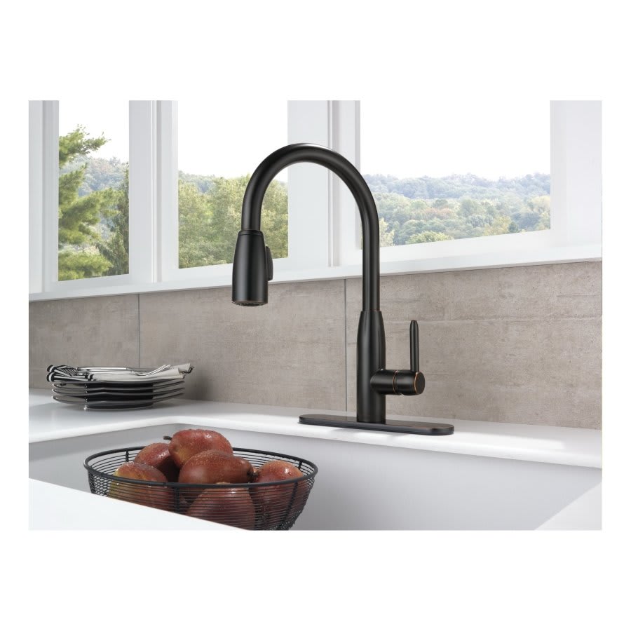 Kitchen Faucet, Deck Mount, ADA, 1 Lever Handle, 1 or 3-Hole, Oil Rubbed Bronze