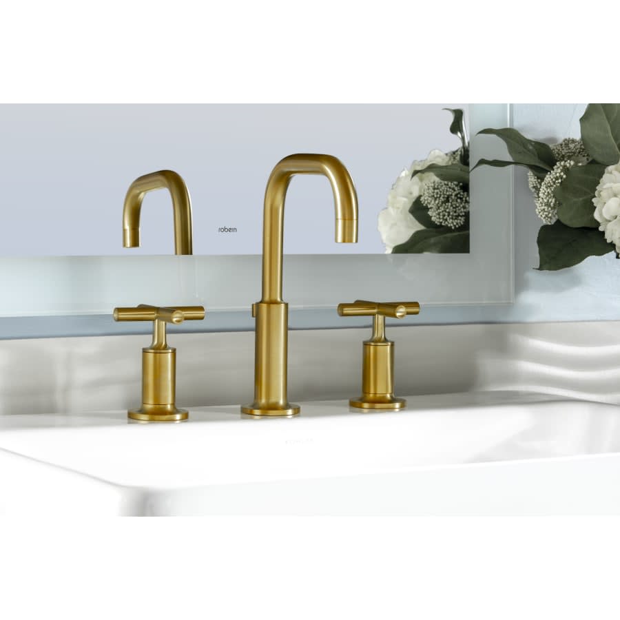 Purist 1.2 GPM Widespread Bathroom Faucet with Pop-Up Drain Assembly