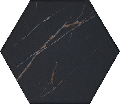 Perpetuo Infinite Black Hexagon 8X8 Matte