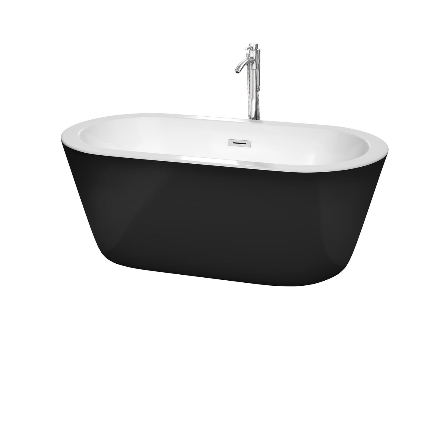 Mermaid Freestanding Bathtub - 59.75W x 23H x 29.25D