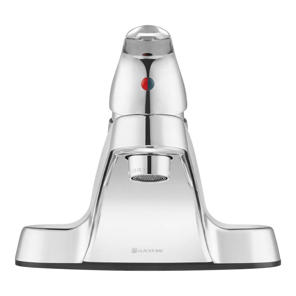 Aragon 4 in. Centerset Single-Handle Low-Arc Bathroom Faucet in Polished Chrome