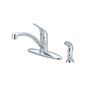 Legacy Kitchen Faucet, Deck Mount, ADA, 1 Lever Handle, 4-Hole, Polished Chrome