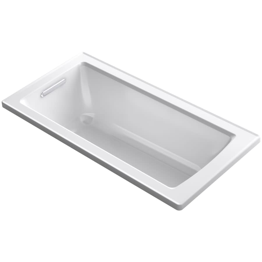 Archer 60" Drop In Acrylic Soaking Tub with Reversible Drain and Overflow