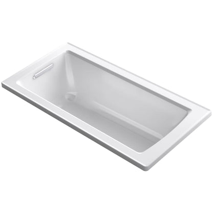 Archer 60" Drop In Acrylic Soaking Tub with Reversible Drain and Overflow