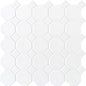 Octagon & Dot Matte White Octagon 2X2 Matte