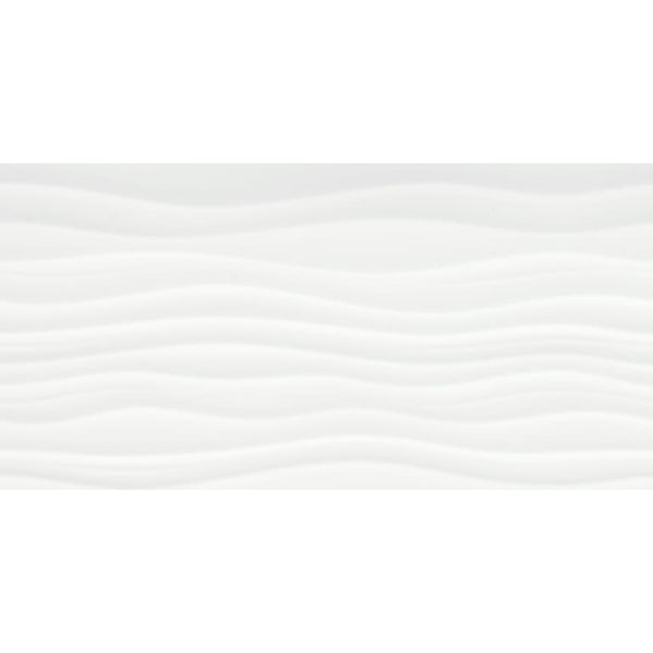 JAZZ RIPPLE WHITE GL 12X24