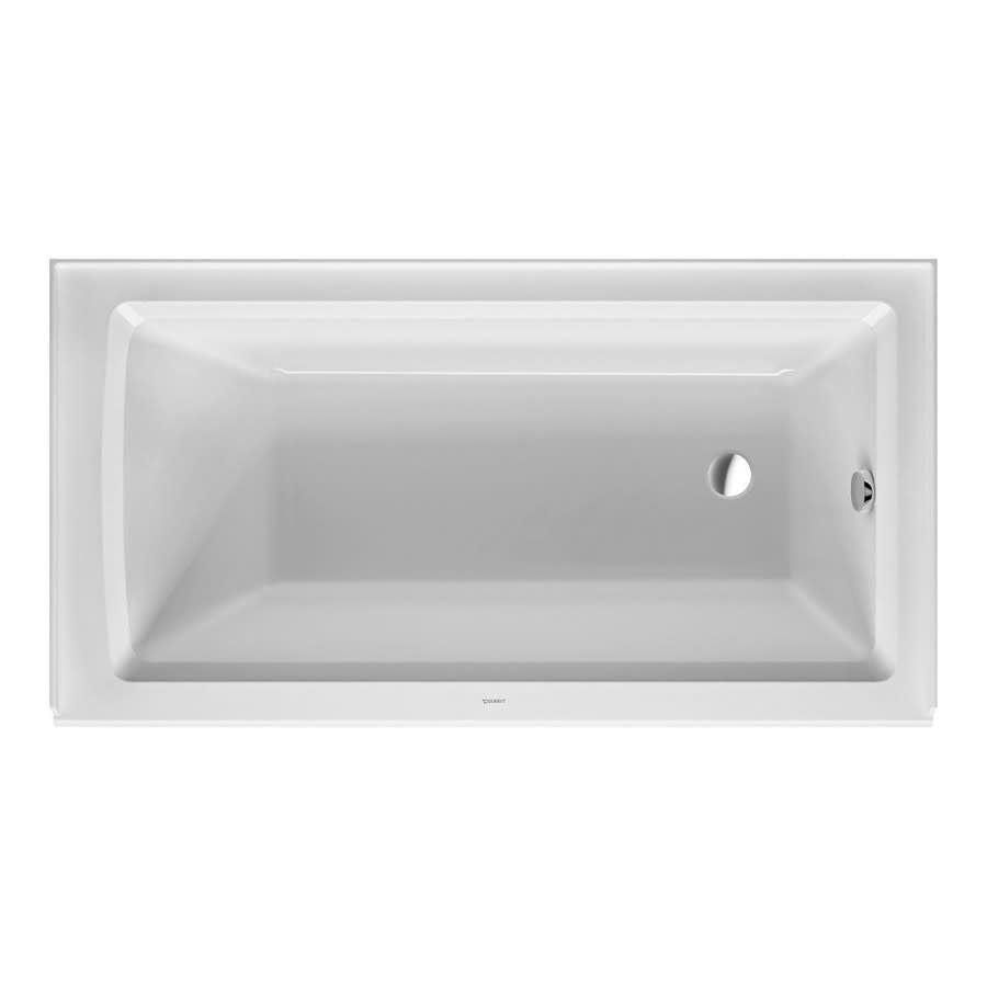 Architec Alcove Tub, 60 x 32 x 19-1/4 in, Right Hand Drain, White