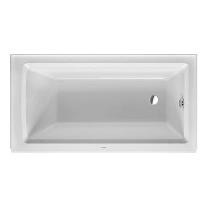 Architec Alcove Tub, 60 x 32 x 19-1/4 in, Right Hand Drain, White