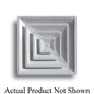 Step Down Cone Diffuser, 4-Way, Steel, White