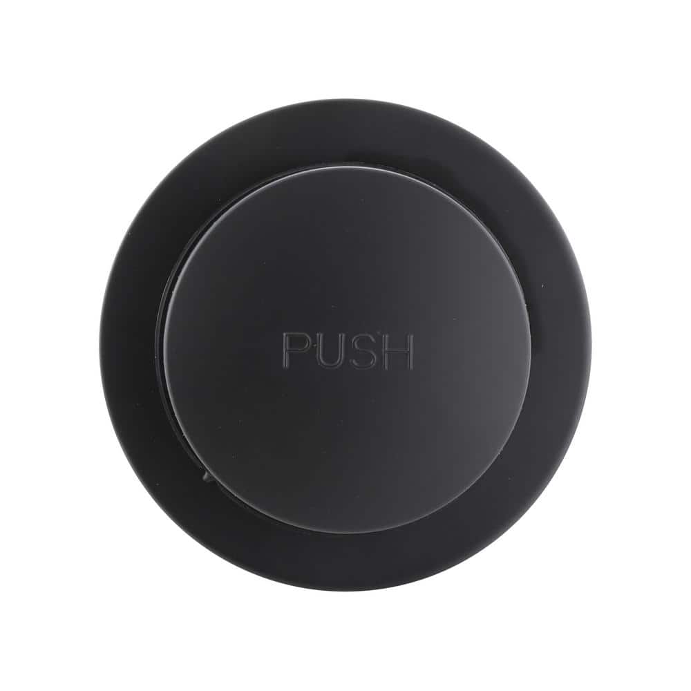 Touch-Toe Bath Tub Drain Trim Kit, Matte Black