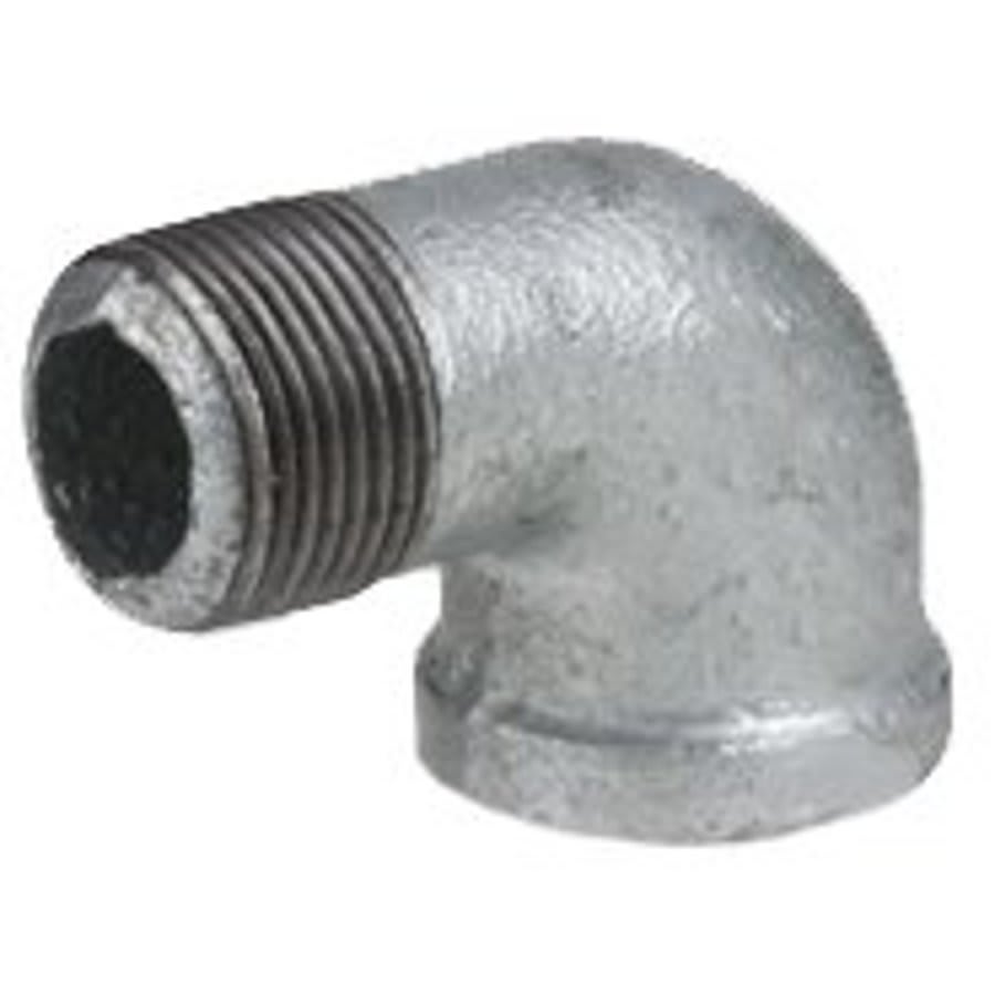 90 deg Street Elbow, 1/2 in, MNPT x FNPT, 150 lb, Malleable Iron, Galvanized