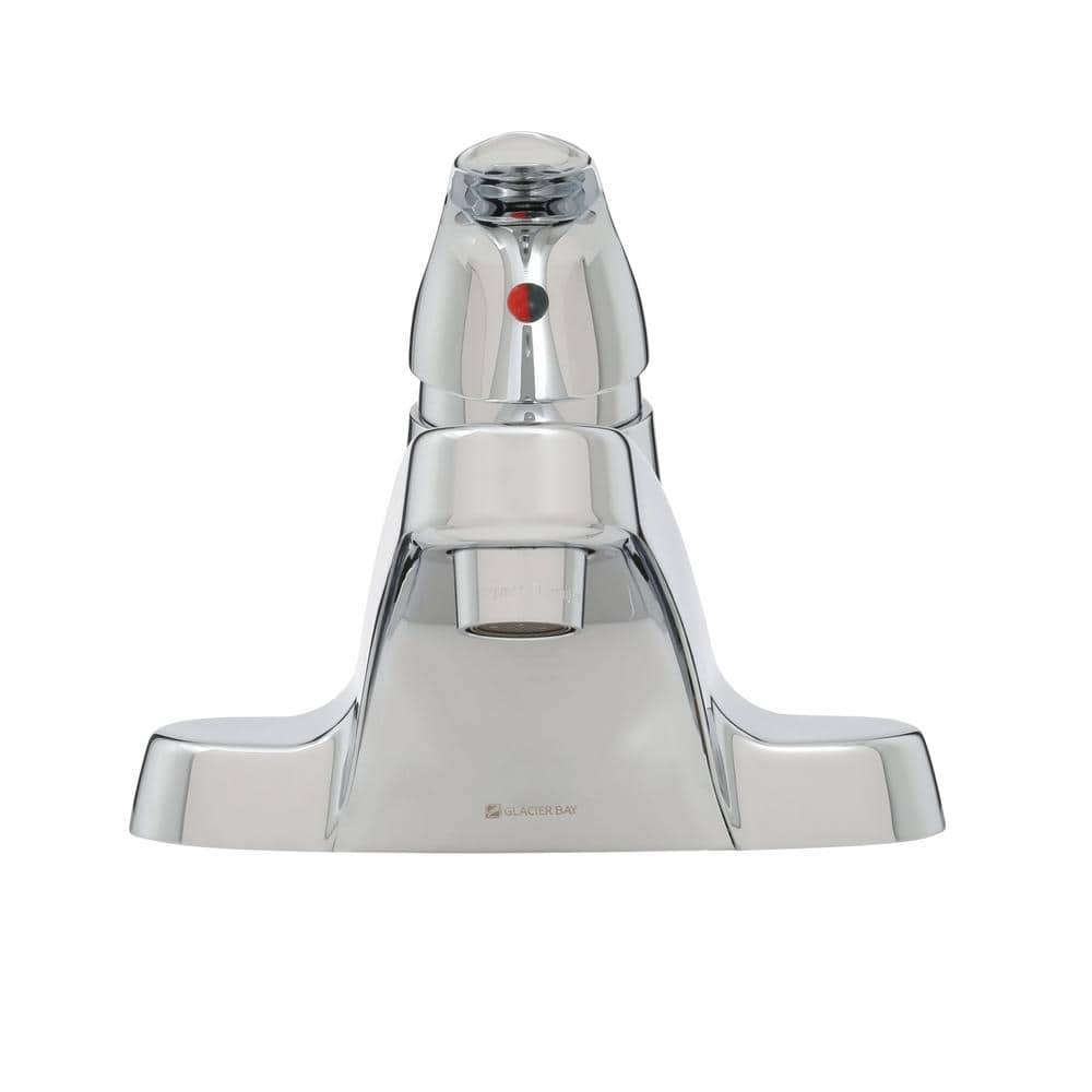 Aragon 4 in. Centerset Single-Handle Low-Arc Bathroom Faucet in Polished Chrome