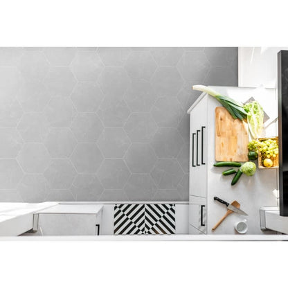 STERLINA HEX GRAY MT 8X10