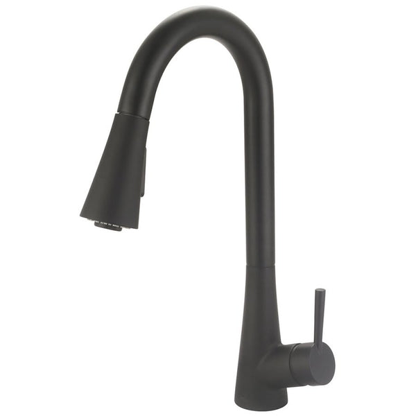 i2 Kitchen Faucet, Deck Mount, ADA, 1 Lever Handle, 1 or 3-Hole, Matte Black